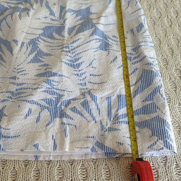 Talbots Elegant Cream and Blue Mini Skirt size 6 - Picture 5 of 9